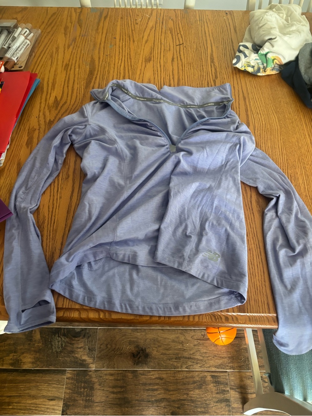 New Balance Women's Light Purple Quarter-Zip Pullover